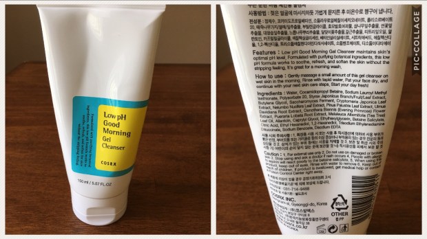 CosRX gel cleanser